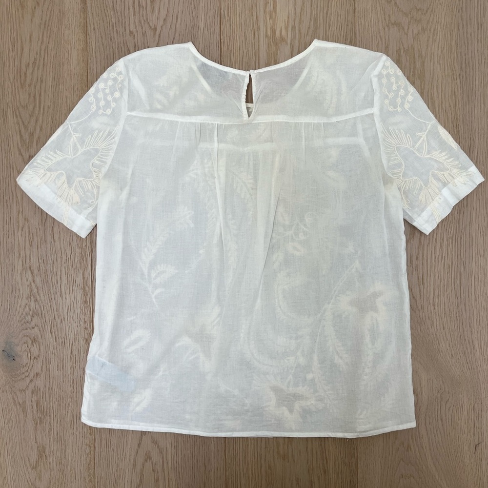 Madewell | Cotton shirt with embroidered detail - Picture 2 of 4